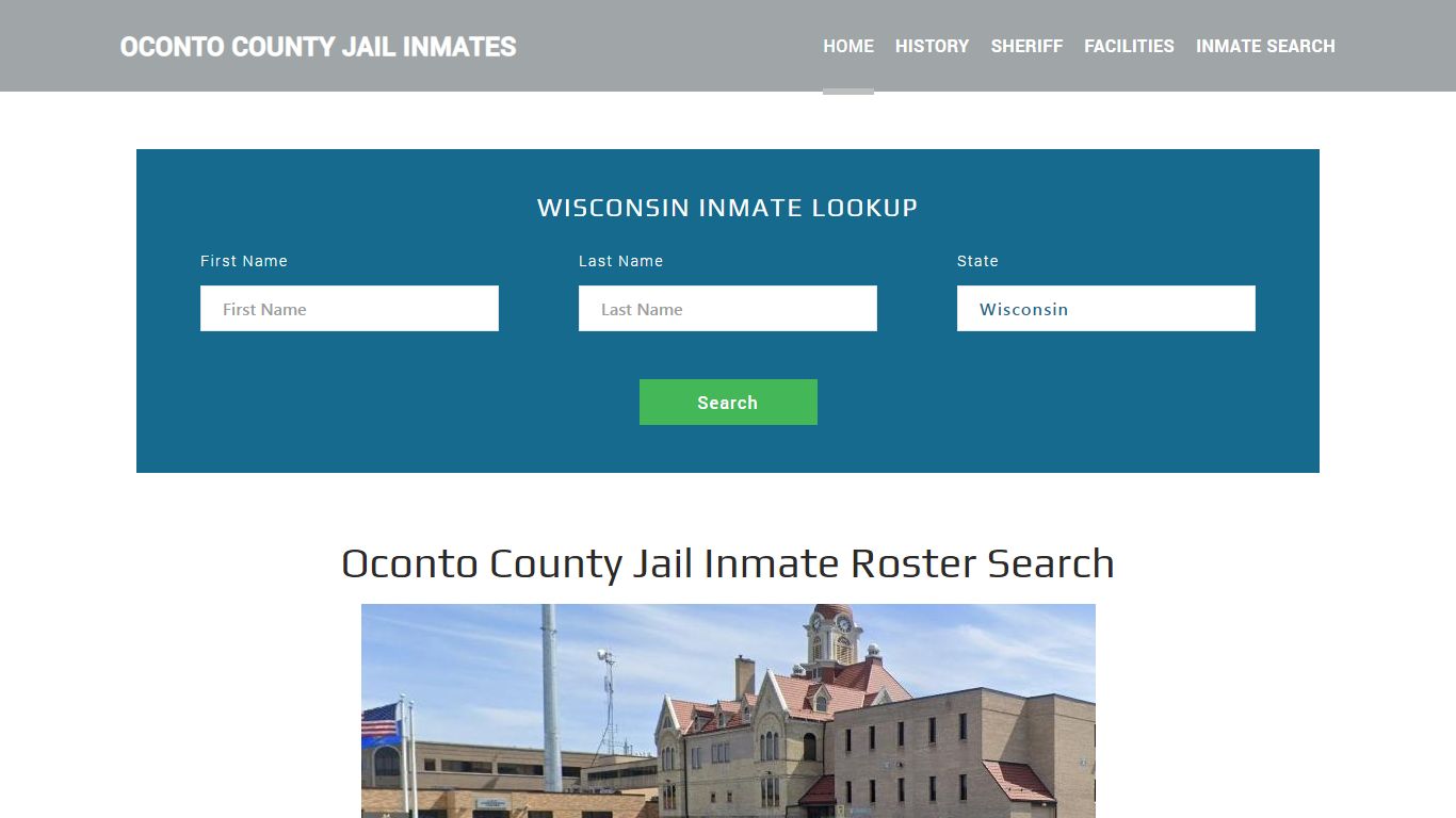 Oconto County Jail Inmate Roster Lookup, Oconto, WI